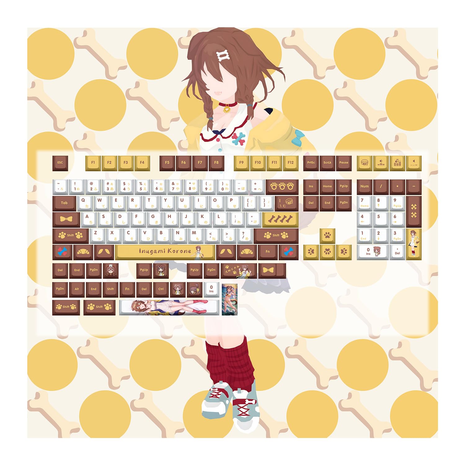 Amazon.co.jp: Japanese Layout PBT Key Cap Mechanical Key Cap Anime